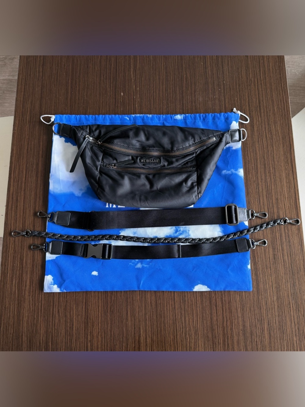 MZ Wallace Bowery Sling in black - Picture 3 of 11
